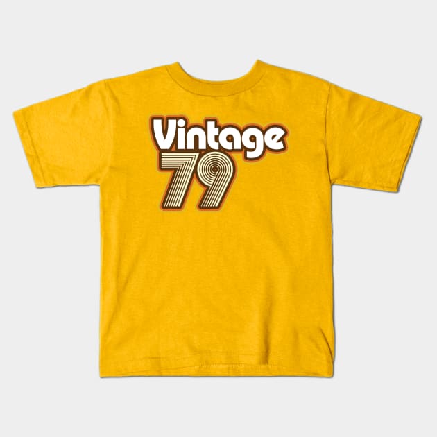 Vintage 1979 Kids T-Shirt by Styleuniversal